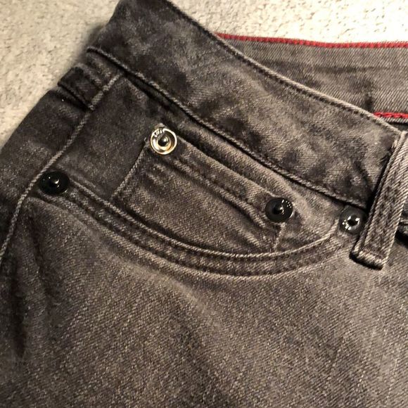 17/21 Jeans /light wash black /10/stretch/3 pockets/straight leg - Picture 4 of 12